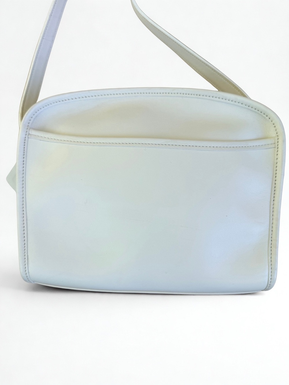 IMMACULATE Vintage COACH Metropolis 9087 Bright White Leather Bag & Dust Bag - Picture 6 of 10